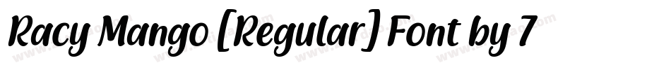 Racy Mango [Regular] Font by 7NTypes字体转换